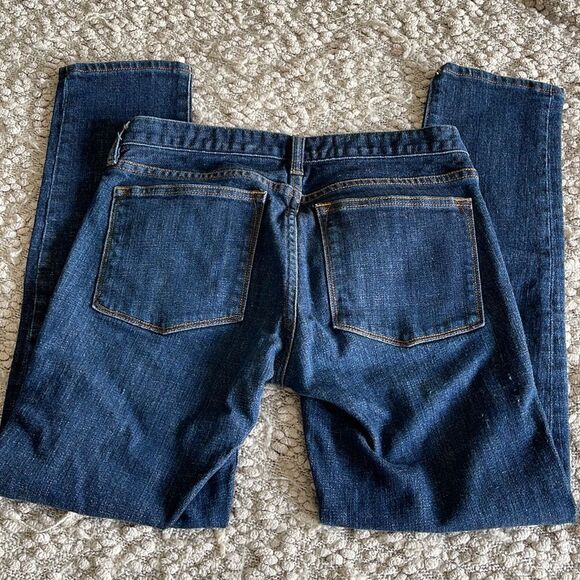 J Crew Toothpick 8” Denim Jeans Stretch Size 27 Medium‎ Rinse - Picture 4 of 8